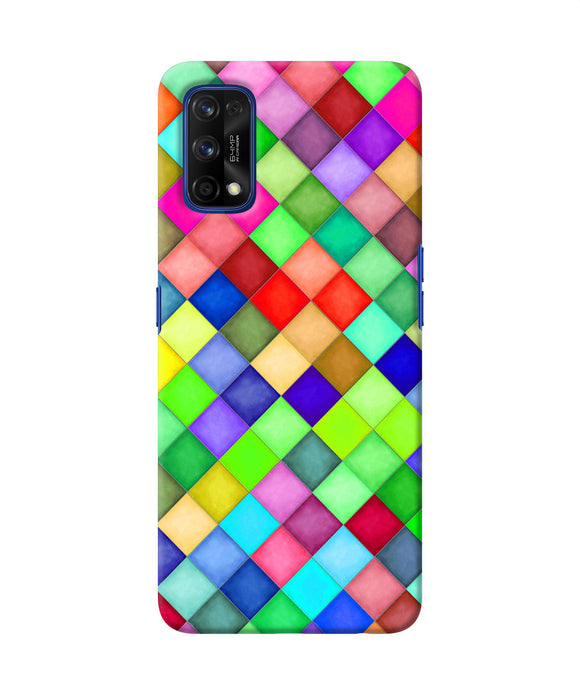 Abstract Colorful Squares Realme 7 Pro Back Cover