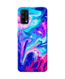 Abstract Colorful Water Realme 7 Pro Back Cover