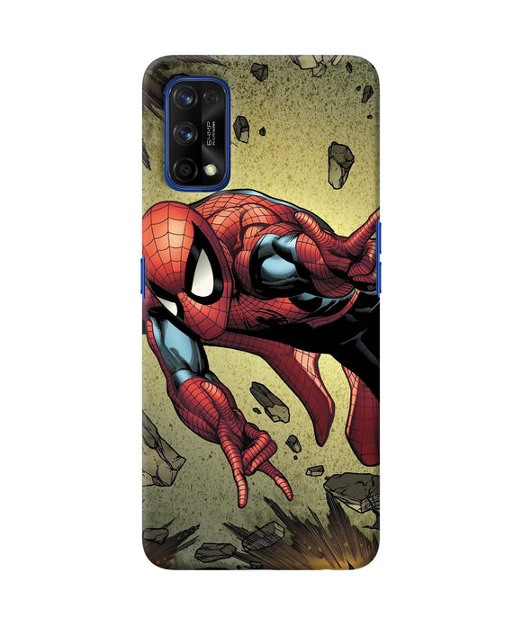 Spiderman On Sky Realme 7 Pro Back Cover