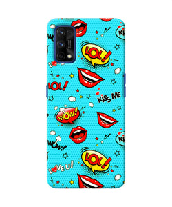 Lol Lips Print Realme 7 Pro Back Cover