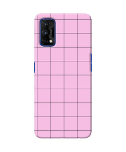 Pink Square Print Realme 7 Pro Back Cover