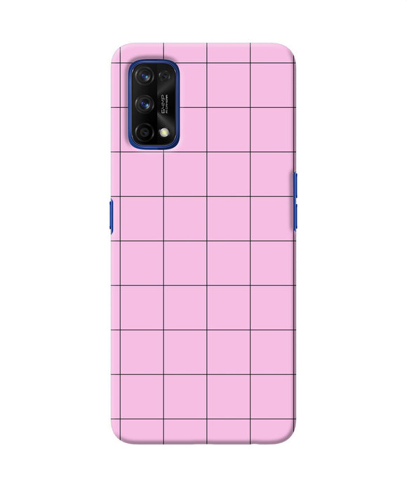 Pink Square Print Realme 7 Pro Back Cover