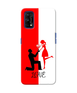 Love Propose Red And White Realme 7 Pro Back Cover