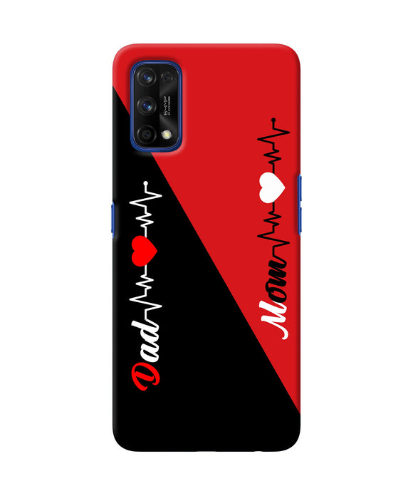 Mom Dad Heart Line Realme 7 Pro Back Cover