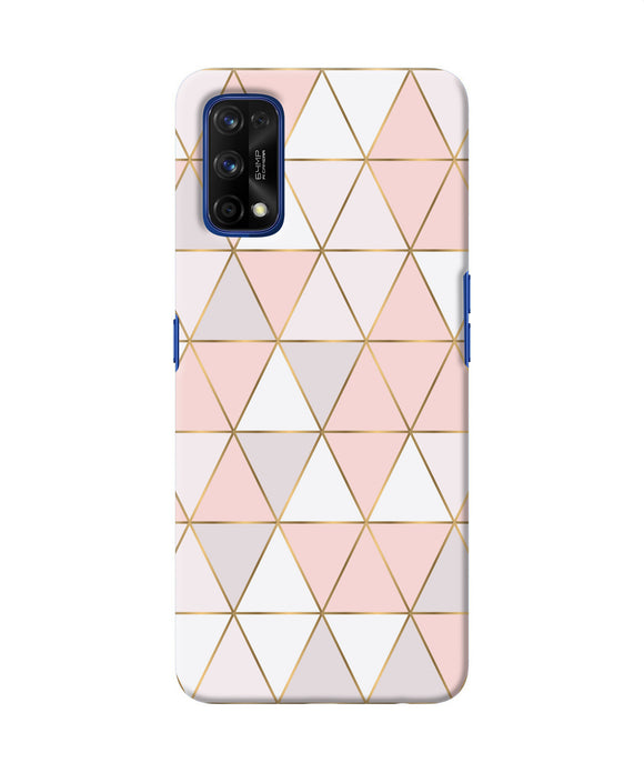 Abstract Pink Triangle Pattern Realme 7 Pro Back Cover