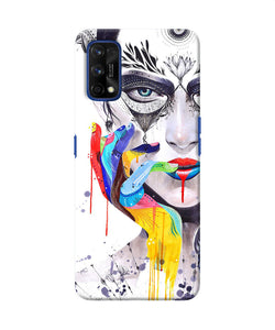 Girl Color Hand Realme 7 Pro Back Cover