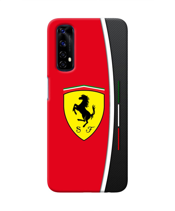 Ferrari Abstract Red Realme 7 Real 4D Back Cover