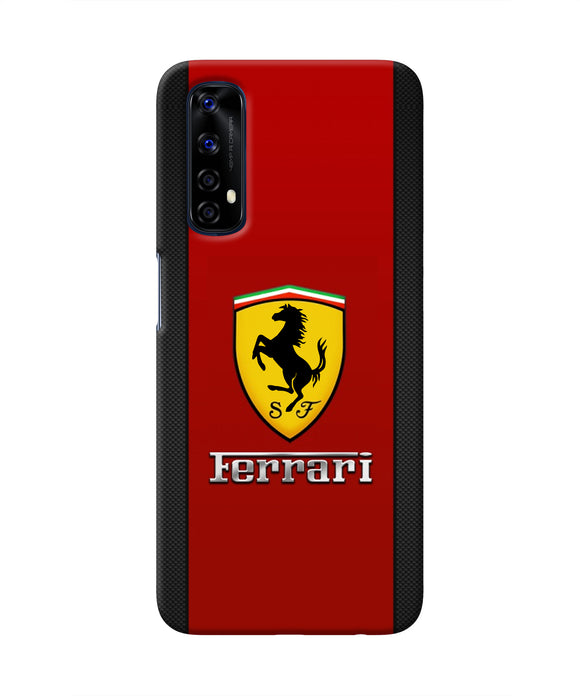 Ferrari Abstract Maroon Realme 7 Real 4D Back Cover