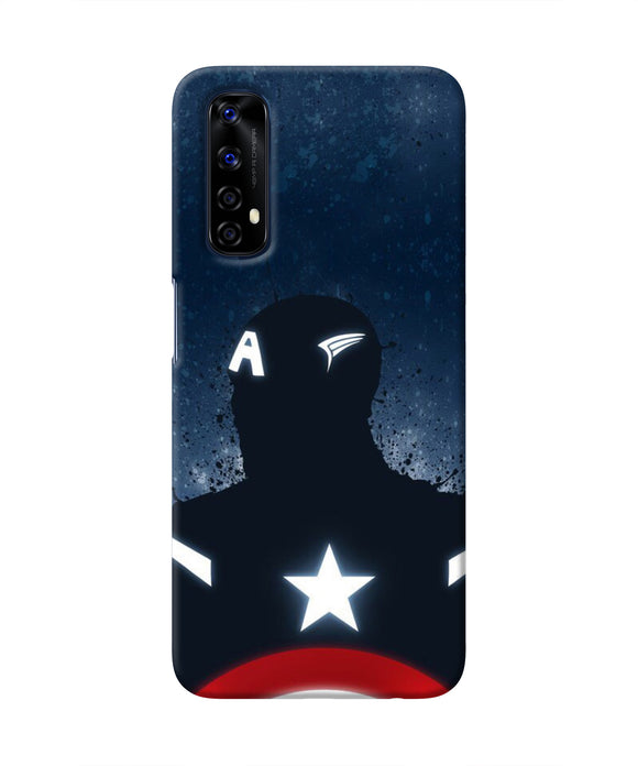 Captain america Shield Realme 7 Real 4D Back Cover