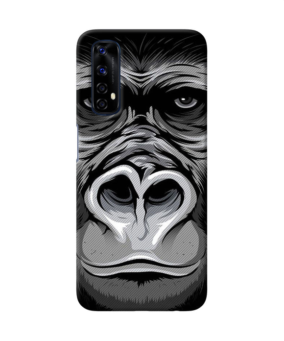Black Chimpanzee Realme 7 Back Cover