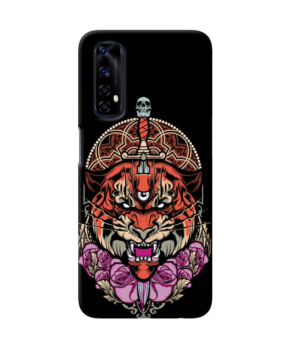 Abstract Tiger Realme 7 Back Cover