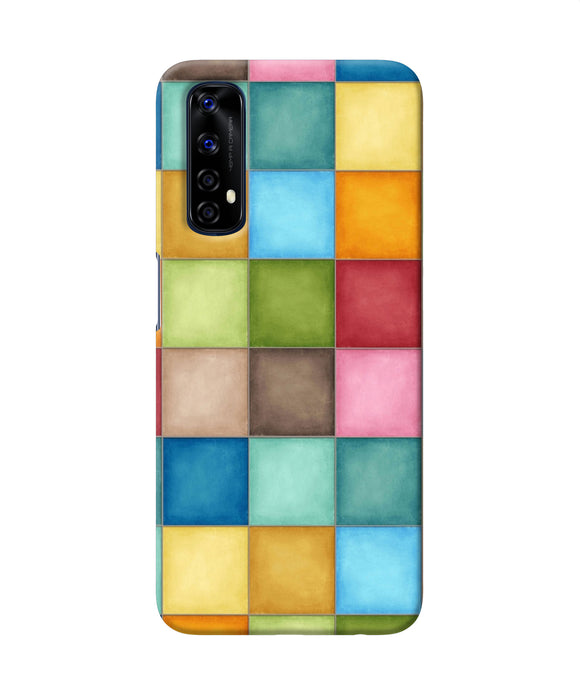 Abstract Colorful Squares Realme 7 Back Cover