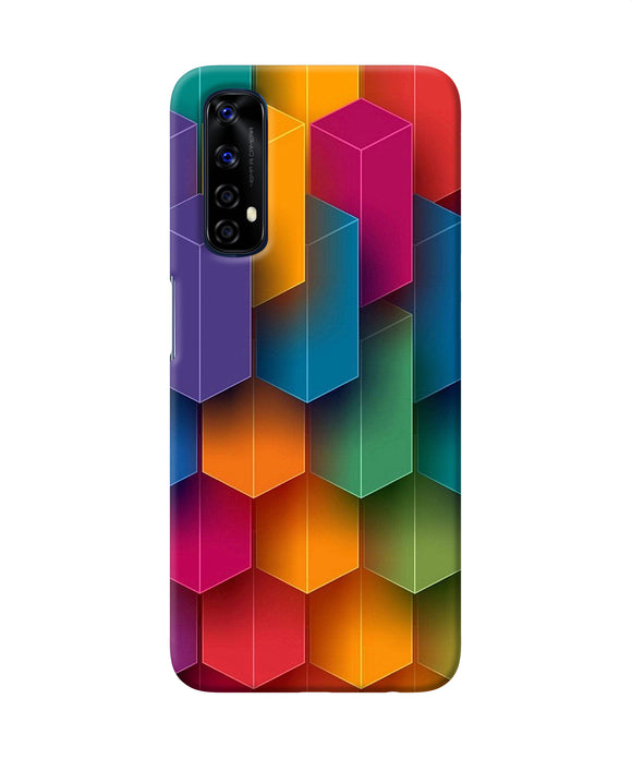 Abstract Rectangle Print Realme 7 Back Cover