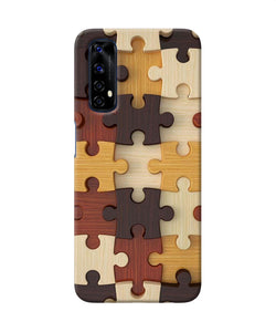 Wooden Puzzle Realme 7 Back Cover