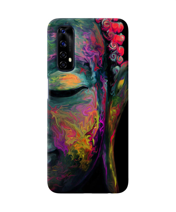 Buddha Face Painting Realme 7 Back Cover