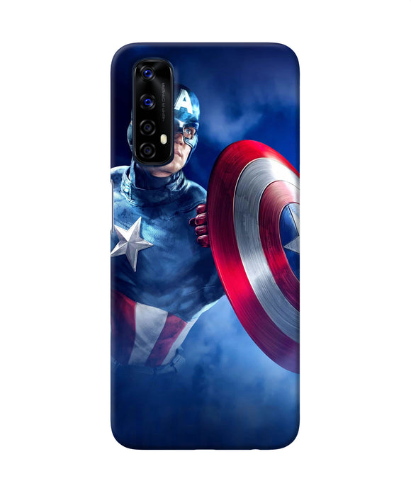 Captain America On Sky Realme 7 Back Cover