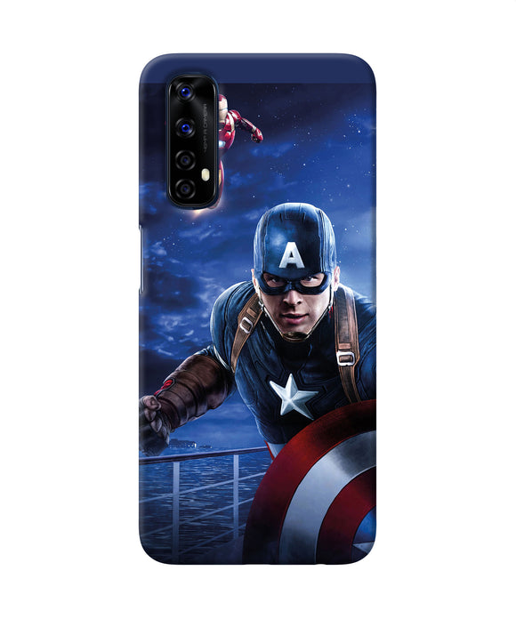 Captain With Ironman Realme 7 Back Cover