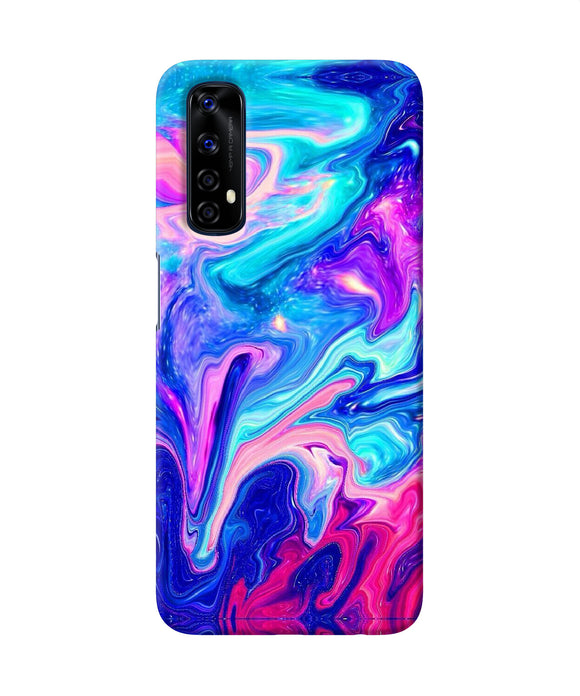 Abstract Colorful Water Realme 7 Back Cover