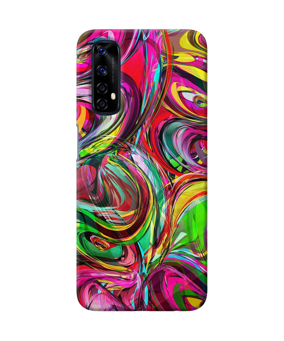 Abstract Colorful Ink Realme 7 Back Cover