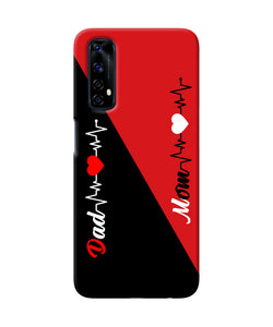 Mom Dad Heart Line Realme 7 Back Cover