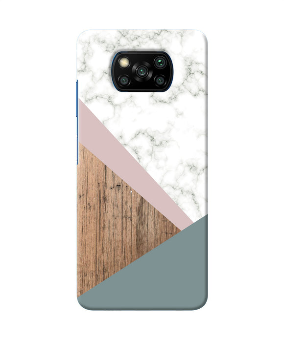 Marble Wood Abstract Poco X3/X3 Pro Back Cover
