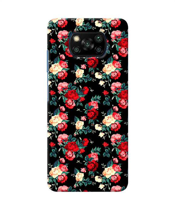 Rose Pattern Poco X3/X3 Pro Back Cover