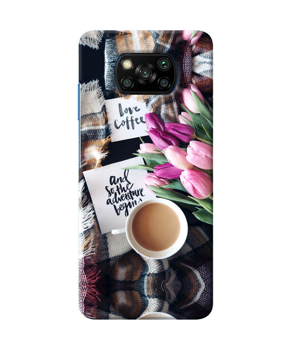 Love Coffee Quotes Poco X3/X3 Pro Back Cover