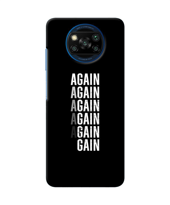 Again Again Gain Poco X3/X3 Pro Back Cover