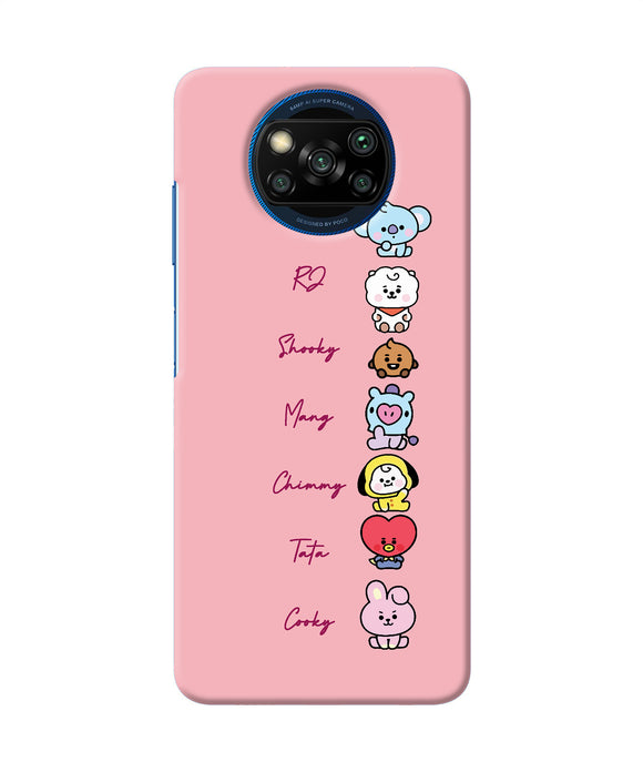 BTS names Poco X3/X3 Pro Back Cover