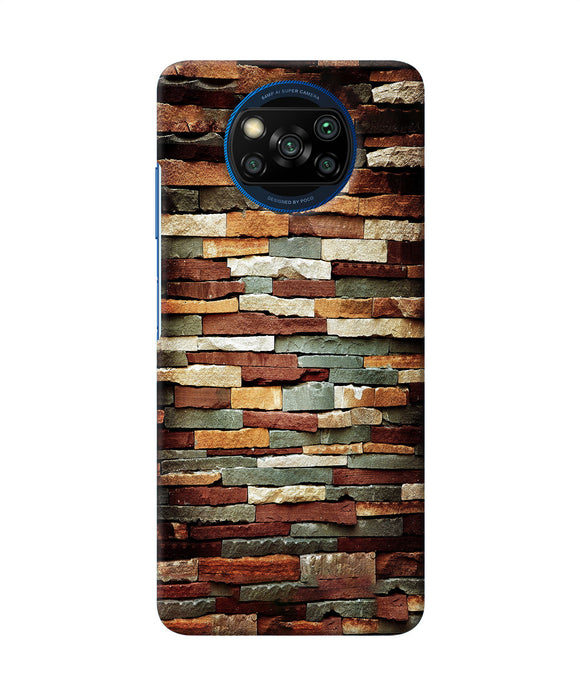 Bricks Pattern Poco X3/X3 Pro Back Cover