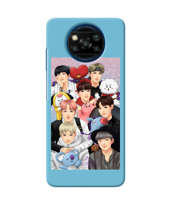 BTS with animals Poco X3/X3 Pro Back Cover