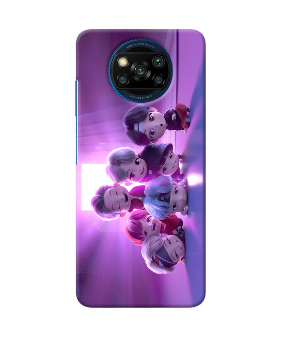 BTS Chibi Poco X3/X3 Pro Back Cover