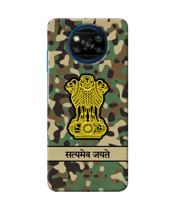 Satyamev Jayate Army Poco X3/X3 Pro Back Cover