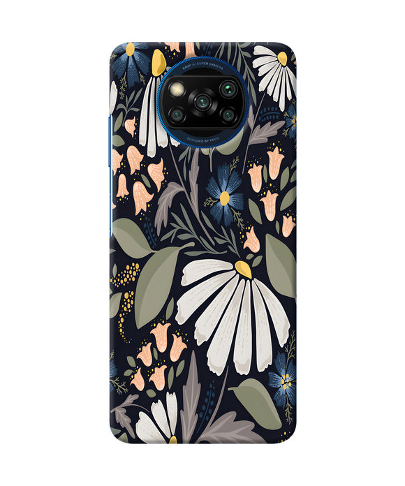 Flowers Art Poco X3/X3 Pro Back Cover
