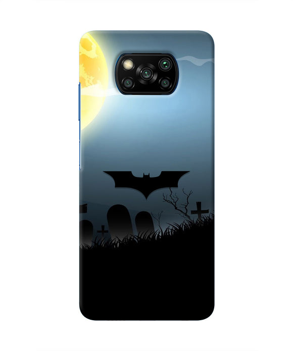 Batman Scary cemetry Poco X3/X3 Pro Real 4D Back Cover