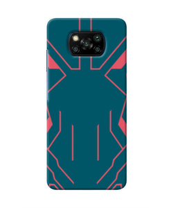 Superman Techno Poco X3/X3 Pro Real 4D Back Cover