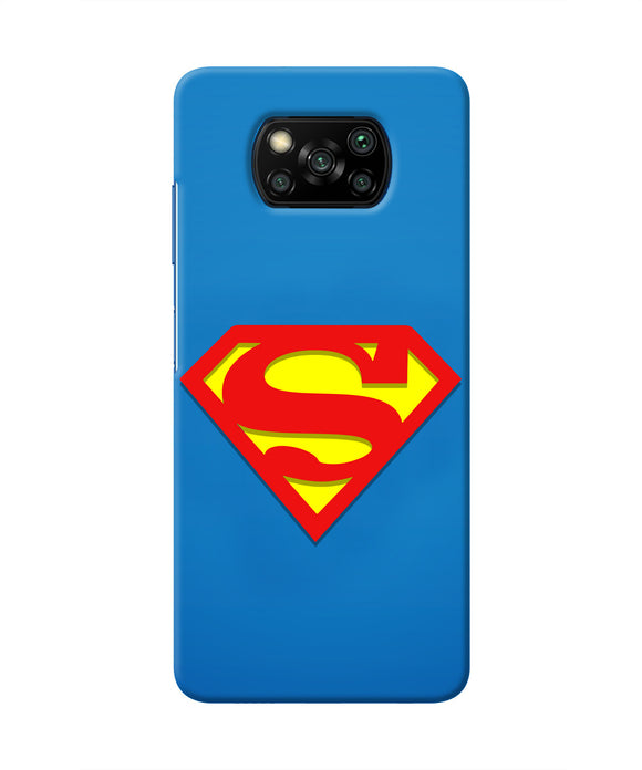 Superman Blue Poco X3/X3 Pro Real 4D Back Cover