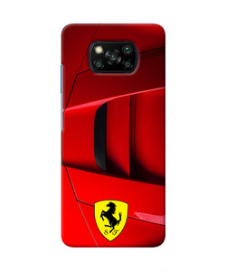 Ferrari Car Poco X3/X3 Pro Real 4D Back Cover