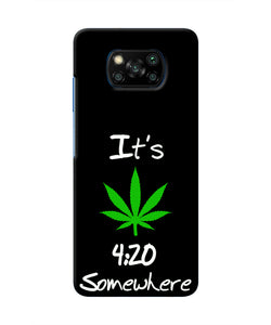 Weed Quote Poco X3/X3 Pro Real 4D Back Cover