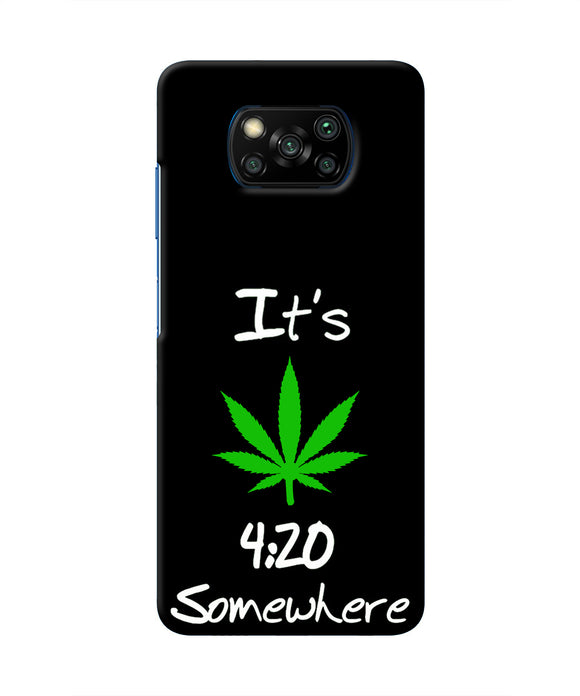 Weed Quote Poco X3/X3 Pro Real 4D Back Cover