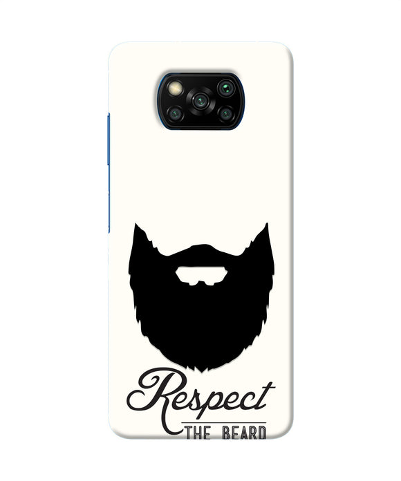 Respect the Beard Poco X3/X3 Pro Real 4D Back Cover