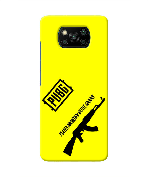 PUBG AKM Gun Poco X3/X3 Pro Real 4D Back Cover