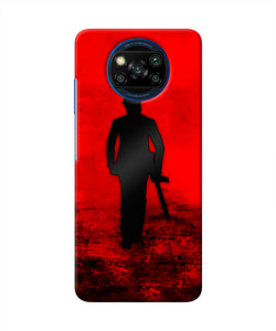 Rocky Bhai with Gun Poco X3/X3 Pro Real 4D Back Cover