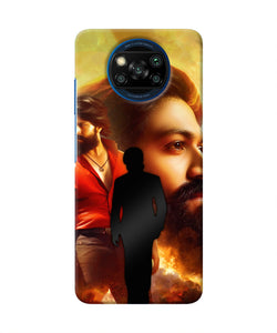 Rocky Bhai Walk Poco X3/X3 Pro Real 4D Back Cover