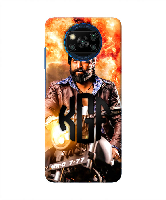 Rocky Bhai on Bike Poco X3/X3 Pro Real 4D Back Cover