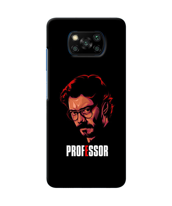 Money Heist Professor Sketch Poco X3/X3 Pro Back Cover