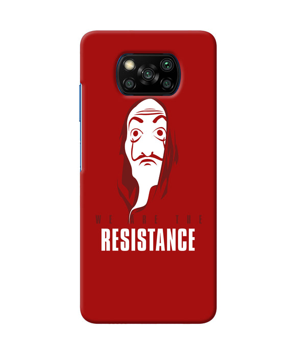 Money Heist Resistance Quote Poco X3/X3 Pro Back Cover