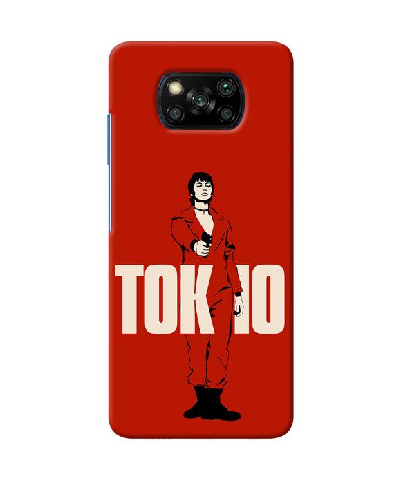 Money Heist Tokyo With Gun Poco X3/X3 Pro Back Cover
