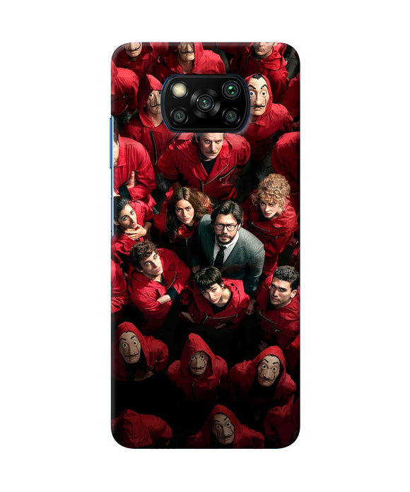 Money Heist Professor with Hostages Poco X3/X3 Pro Back Cover