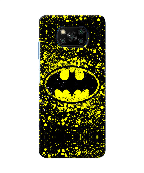 Batman Last Knight Print Yellow Poco X3/X3 Pro Back Cover